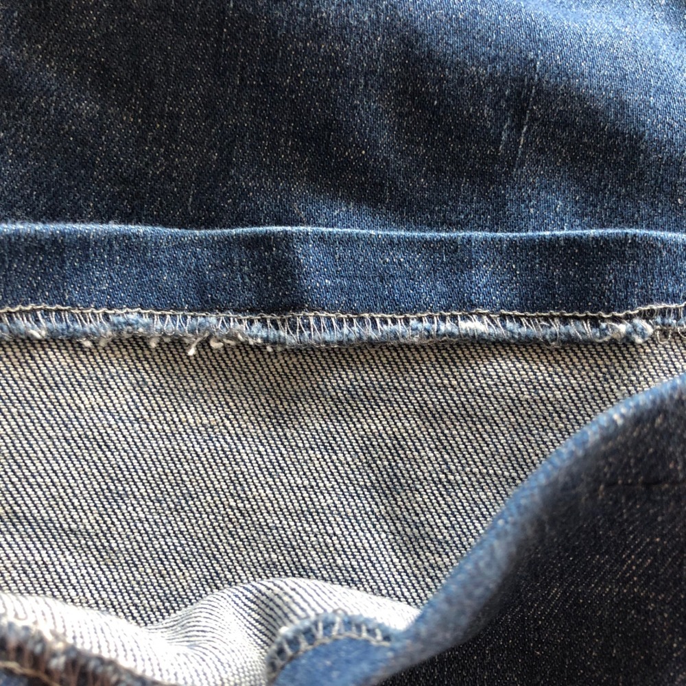 Pilcro Jeans Womens 28 Polished Mid Rise Bootcut Jeans Dark Wash Blue Hemp Blend - Picture 12 of 15